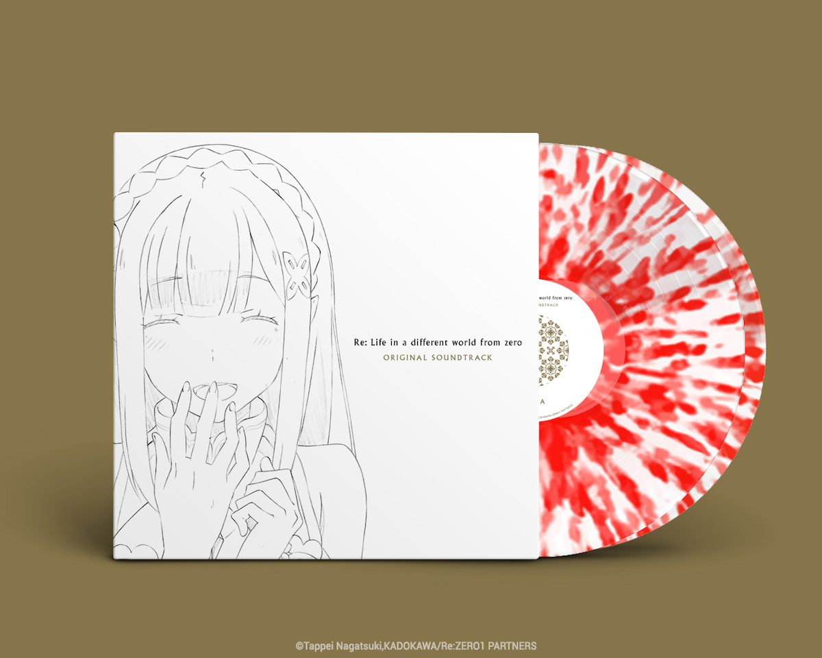 Re:ZERO Re: Life in a different world from zero - Season 1 Original Soundtrack Exclusive Vinyl (Crystal/Red) image count 1
